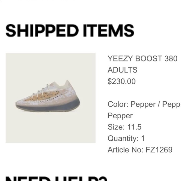 Adidas Yeezy Boost 380 Pepper Size 11.5